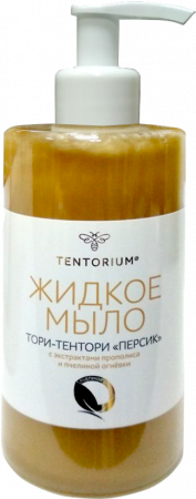 Жидкое мыло Тори-Тентори «Персик» с экстрактами прополиса и пчелиной огнёвки (320 мл)